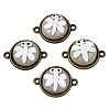 Handmade Porcelain Connector Charms PORC-N004-148-1