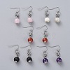 Natural Gemstone Dangle Earrings EJEW-JE03934-1