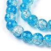 Baking Paint Crackle Glass Bead Strands CCG-S001-8mm-06-A-3