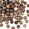 2 Strands Round Natural Dendritic Jasper Beads Strands G-OC0004-31-1