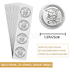 Plastic Silver Foil Embossed Picture Sticker DIY-WH0336-003-2