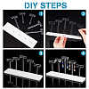 Acrylic T-Bar Earring Display Stands AJEW-WH0304-95B-4