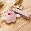 DIY Imitation Leather Flying Pig Pendant Keychain Sewing Kits DIY-WH0530-96-5
