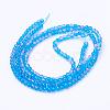 Spray Painted Crackle Glass Beads Strands CCG-Q001-4mm-19-3