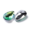 Faceted Teardrop Glass Pendants GLAA-O008-AM-4