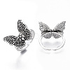 Adjustable Tibetan Style Alloy Cuff Rings TIBE-R318-01-RS-2