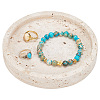 Flat Round Natural Gemstone Jewelry Plate AJEW-WH0709-062-1