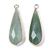 Natural Green Aventurine Pendants G-S359-319A-2