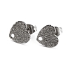 Non-Tarnish 304 Stainless Steel Stud Earring Findings EJEW-O104-07P-1