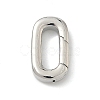 Brass Spring Gate Rings KK-G548-07A-P-1