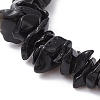 Natural Obsidian Chips Beaded Bracelet BJEW-JB09686-04-2