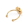 Stainless Steel Open Cuff Ring Findings FIND-WH0147-11A-G-2