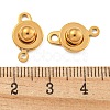 Ion Plating(IP) 201 Stainless Steel Snap Clasps STAS-F139-082G-3