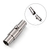 Tarnish Resistant 304 Stainless Steel Locking Tube Magnetic Clasps X-STAS-H019-5-2
