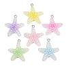 Transparent Resin Pendants RE-CBAF00C-10-1