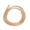 Electroplate Glass Beads Strands GL-CBAA615-01G-2