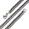 4.5MM 201 Stainless Steel Cuban Link Chain Necklaces NJEW-Q013-14C-2