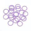Spray Painted Iron Open Jump Rings X-IFIN-F149-B04-2