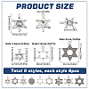 72Pcs 9 Styles Tibetan Style Alloy Pendants FIND-SC0008-45-2