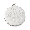 201 Stainless Steel Pendants SA-CBA3D3A-05P-08-1