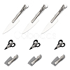 9Pcs 3 Style Tools Resin Alligator Hair Clips PHAR-GL0001-01-1