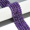 Natural Amethyst Beads Strands G-S333-6mm-020-5