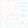 304 Stainless Steel Earring Hooks STAS-UN0001-34G-5