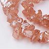 Electroplated Natural Quartz Crystal Bead Strands G-F336-06-3