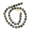 Natural Snowflake Obsidian Beads Strand G-I376-D08-01-2