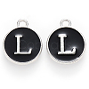 Platinum Plated Alloy Charms X-ENAM-S118-02L-P-1