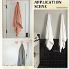 12Pcs Iron Heart-shaped Adhesive Hook AJEW-CN0005-59B-5