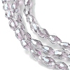 Transparent Electroplate Glass Beads Strands GLAA-K064-04A-PL01-3