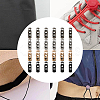 24Pcs 4 Colors Alloy Card Locks FIND-GF0008-49-4