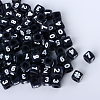 Opaque Acrylic European Beads SACR-Q126-03B-1
