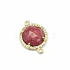 Natural Rhodonite Connector Charms PW-WGD2653-02-1