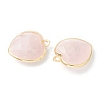 Natural Rose Quartz Pendants G-B009-03G-A-2