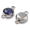 Glass Connector Charms GLAA-G018-P15-2