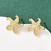 Brass Micro Pave Cubic Zirconia Pendant & Stud Earrings Sets for Women SJEW-F227-01A-G-4