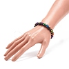 Acrylic Skull Beaded Stretch Bracelet BJEW-JB08544-3