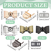 4 Colors Bowknot Zinc Alloy Bag Tuck Lock Clasps FIND-PH0026-64-2