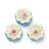 Handmade Porcelain Flower Beads Strands PORC-G006-14A-4
