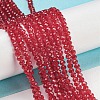 Baking Paint Transparent Glass Beads Strands DGLA-A034-J2mm-B-3