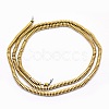 Electroplate Non-magnetic Synthetic Hematite Beads Strands G-L489-D05-3