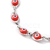 Evil Eye Plastic Link Chain Necklace NJEW-H169-03P-03-2