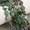 Dyed Natural Fuchsite Beads Strands G-F833-B04-01-1