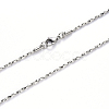 Non-Tarnish 304 Stainless Steel Coreana Chain Necklace NJEW-S420-006B-P-2