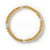 Brass Round Beads Stretch Bracelets for Women LS-HH7054-8-1