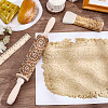 Flower Print Wood Rolling Pin AJEW-WH0314-689A-4