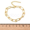 Brass Paperclip Chain Bracelets for Women LS-BJEW-H639-09G-5