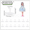 Plastic Doll Stand Display Holder for 6.7 Inch Dolls and Action Figures AJEW-WH0332-40-2